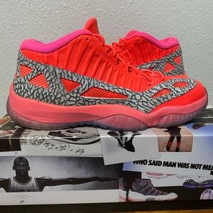 Nike Air Jordan XI 11 Retro Low IE Flash Crimson Mens Shoes 919712-600 Size 12